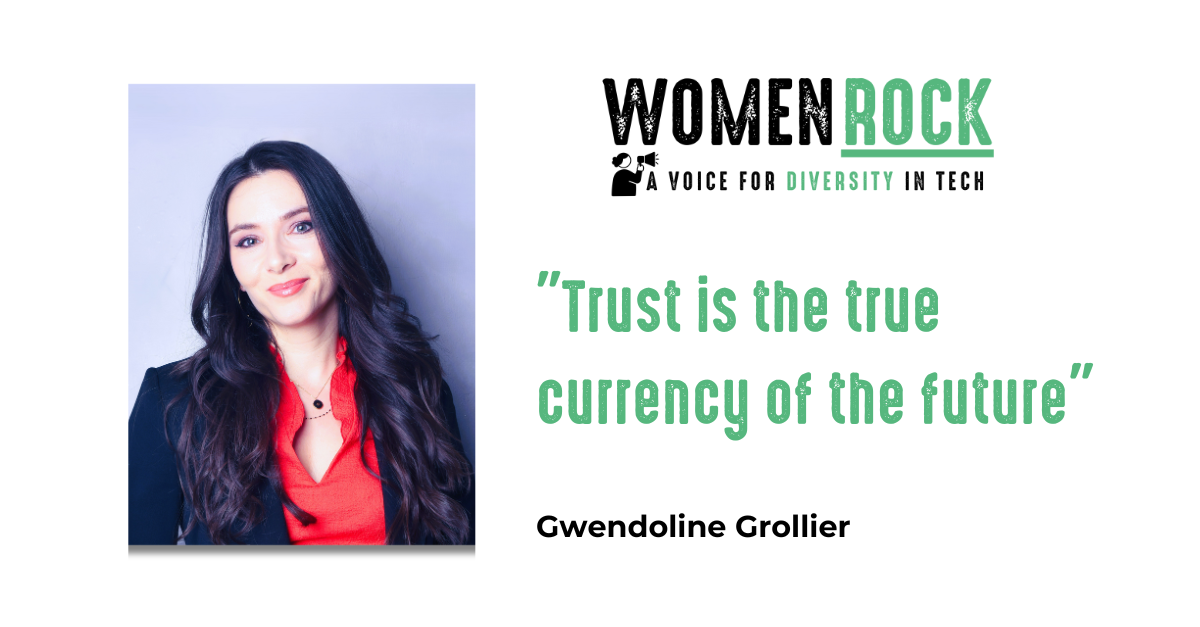 Gwendoline Grollier, co-founder of T3 Consultants, smiling and looking professional against a neutral background. The image promotes the interview 